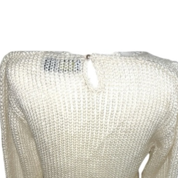 Lady Van Heusen Chunky Bobble Stitch Embroidered Floral Cottagecore Sweater VTG - Picture 16 of 17